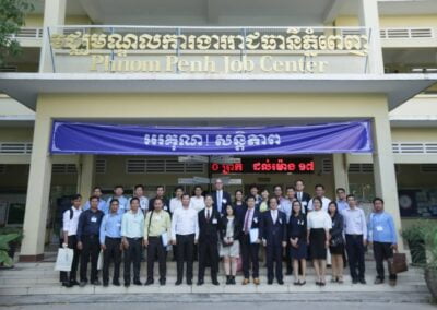 Visite d’étude du projet conjoint Japon-AMSEP pour le Cambodge